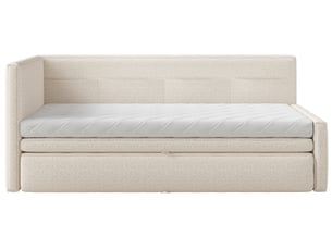 Lit simple 90x200 cm SELSEY Nesmi coloris beige