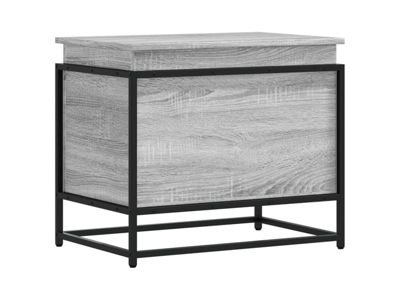  Boîte de rangement avec couvercle sonoma gris bois d'ingénierie shl8345  - Conforama A