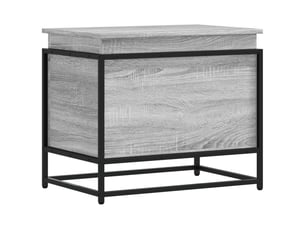 Boîte de rangement avec couvercle sonoma gris bois d'ingénierie shl8345