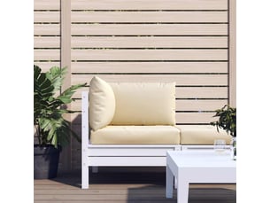 Lot de 3 coussins de palette, coussins de canapé beige tissu oxford cf59657