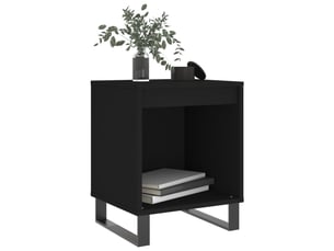 Lot de 2 tables de chevet - cabinet de chevet - table de nuit noir 40x35x50 cm bois d’ingénierie