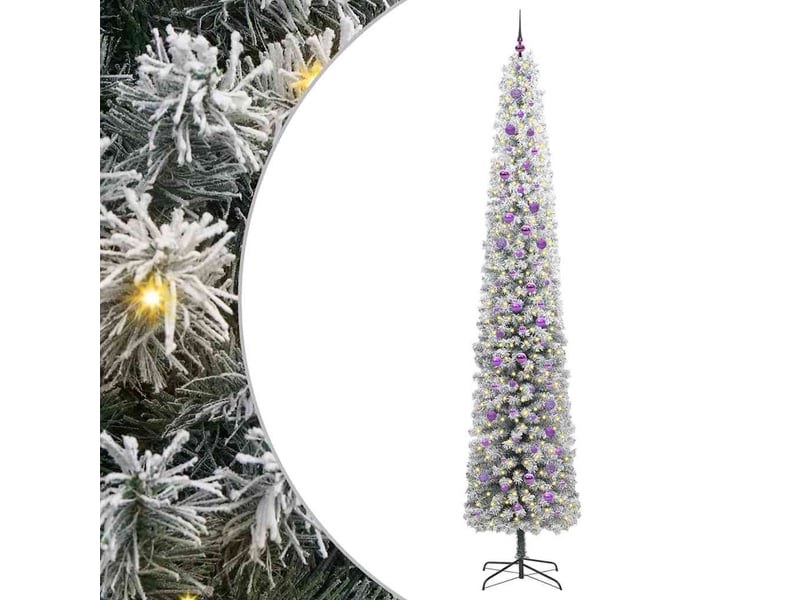 Sapin de noël artificiel, arbre de noël vert 300 cm pvc et acier et plastique shl3089 - Conforama A
