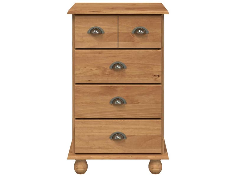  Commode chambre adulte, armoire à tiroirs 5-tiroir askim marron 48,5x40x79 cm  - Conforama E