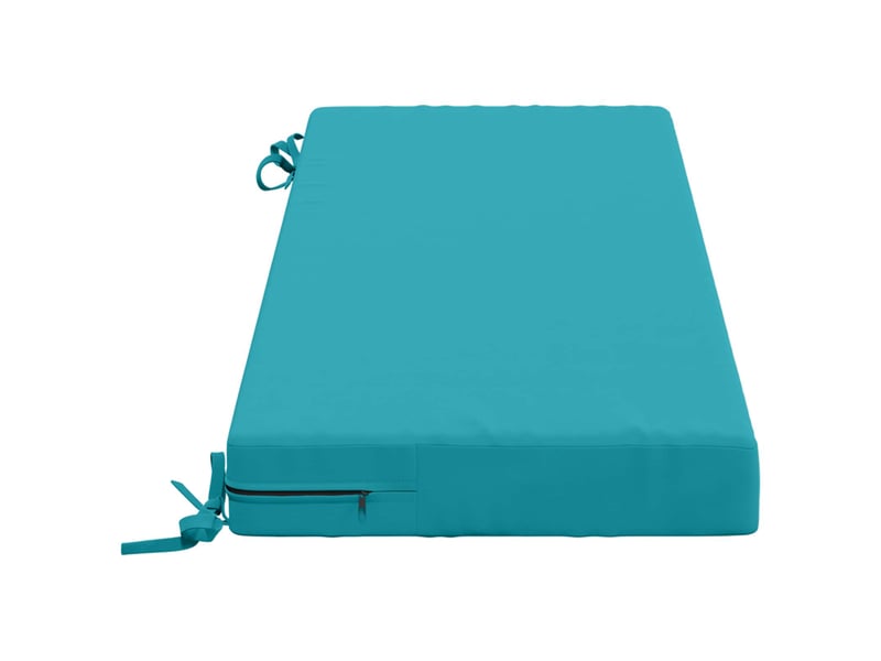  Coussin de banc, coussin d'assise, coussin de canapé soest 100 % polyester turquoise 100 x 40 x 8 cm cf53627  - Conforama D