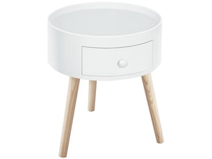 Table basse rond(e) coloris blanc PANGIVO