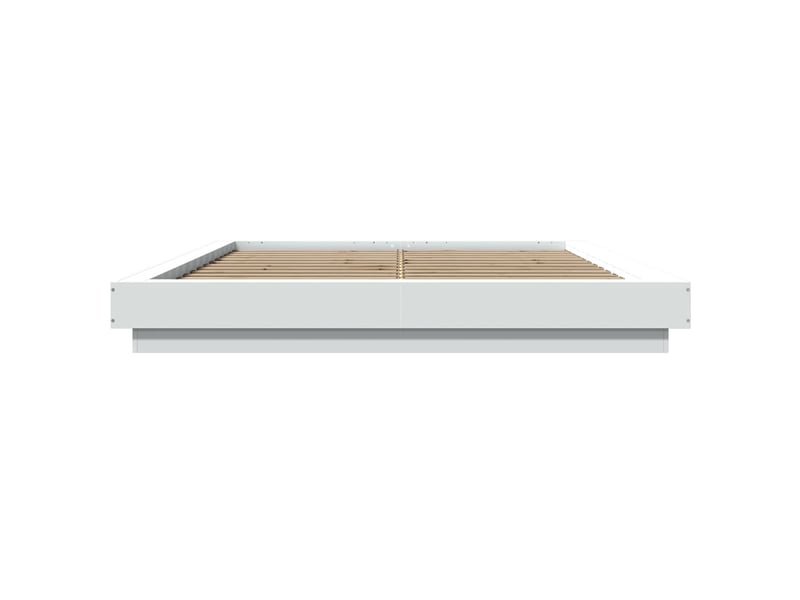  Lit double- lit adulte -  cadre de lit sans matelas blanc 150x200 cm  - Conforama C