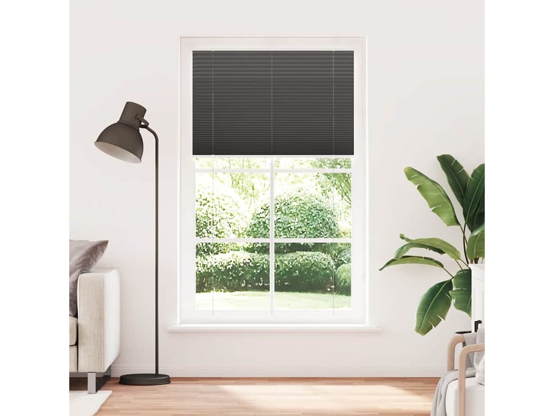  Store plissé, store de fenêtre noir 120x200 cm largeur du tissu 119,4cm polyester cf46930  - Conforama A