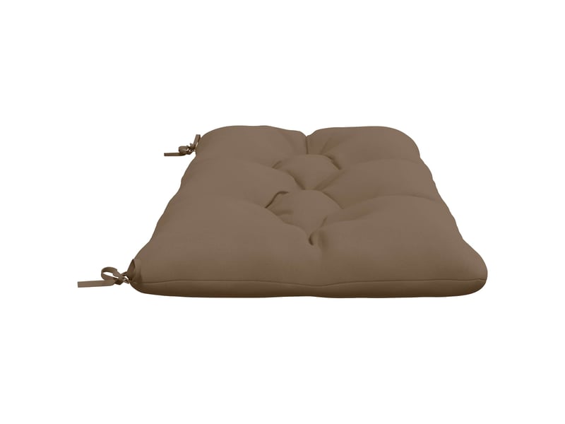  Lot de 2 coussins de banc, coussins d'assise vianen 100 % polyester taupe cf57676  - Conforama D