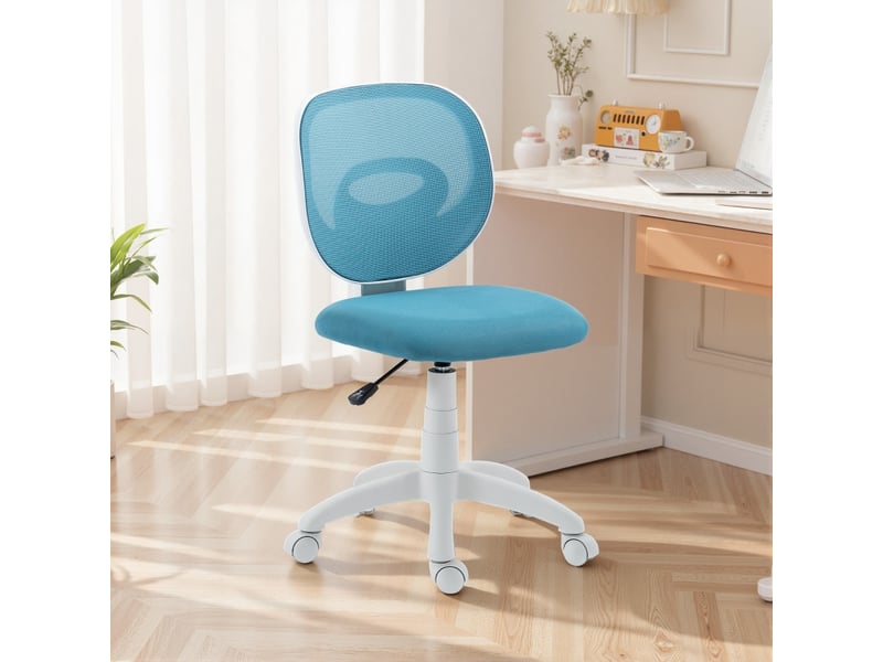 Ilian chaise de bureau ergonomique dossier en c bleu - Conforama D