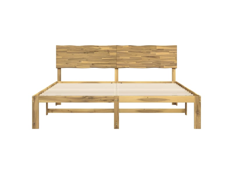  Lit double- lit adulte -  cadre de lit double avec tête de lit rostock blanc 180 x 200 cm  - Conforama C
