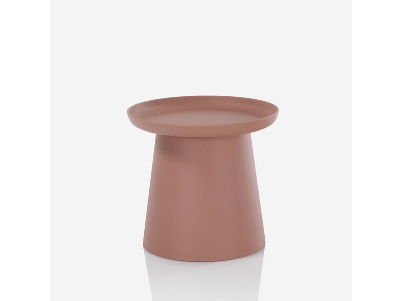  Table basse ronde en polypropylène pour salon talik - rouge  - Conforama A