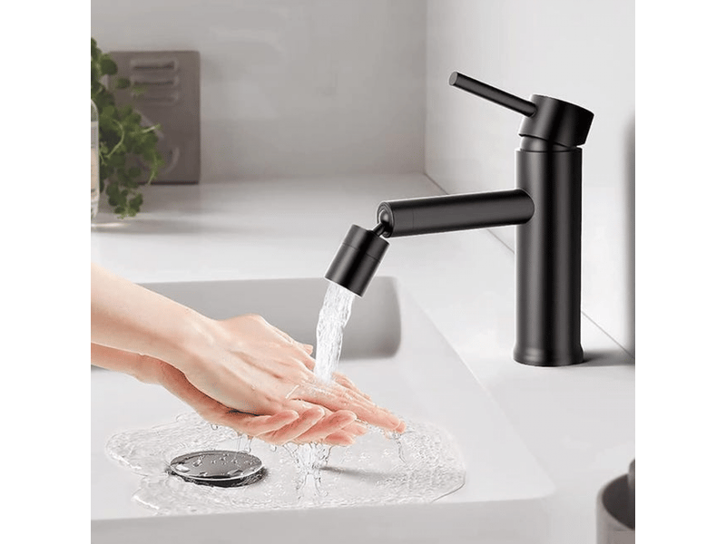  Aérateur de robinet (noir), robinet de cuisine pivotant à 360°, 2 modes d'économie d'eau pour évier de cuisine et robinet de salle de bain  - Conforama E