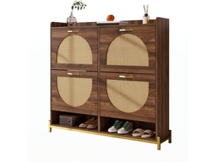 Meuble à chaussures 20 paire(s)  <strong></strong>  <strong></strong> coloris bois foncé