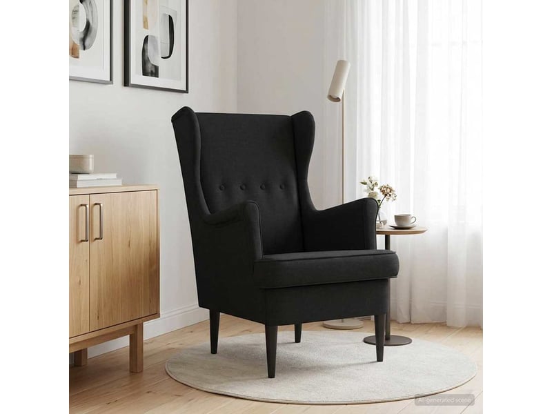 Vidaxl fauteuil noir tissu - Conforama B