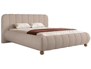 Lit avec rangement 160x200 cm SELSEY Malunna coloris taupe