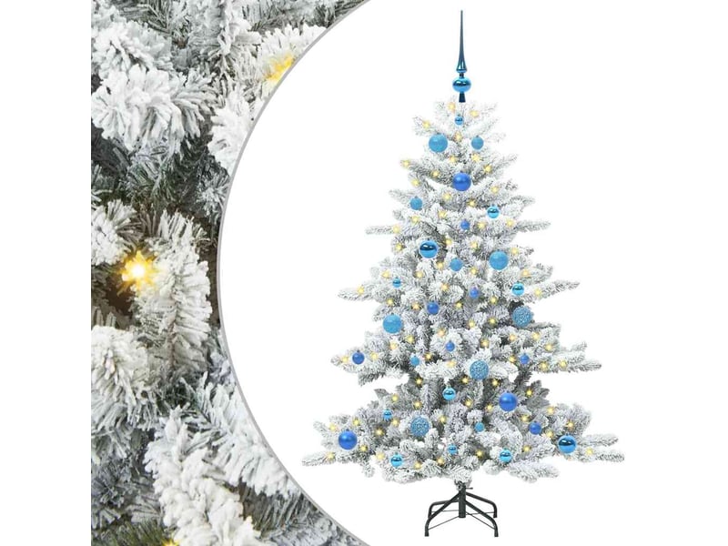 Sapin de noël, arbre de noël artificiel à branches articulées blanc 150 cm shl4605  - Conforama A