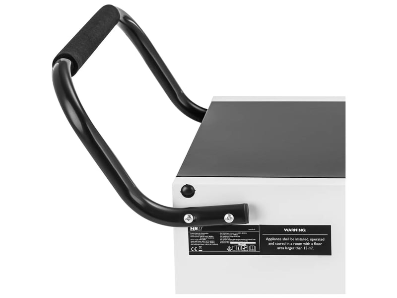  Déshumidificateur professionnel 138 litres 24 heures 120 170 m² 1129 m³h avec poignée acier blanc 14_0008875  - Conforama D