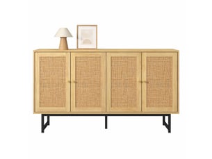 Buffet 4 porte(s)  0 tiroir(s) DESVIAE  - 140 cm coloris bois clair 