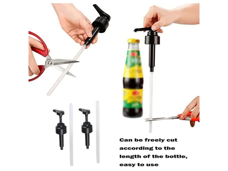  4 pièces distributeur sirop pompe buse pour bouteille, jus, sauce, café (noir)  - Conforama D