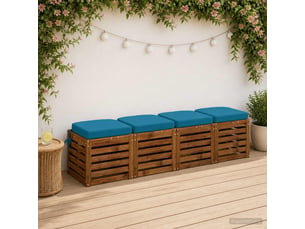 Lot de 4 coussins de siège, coussins d'assise soest 100 % polyester cf60766