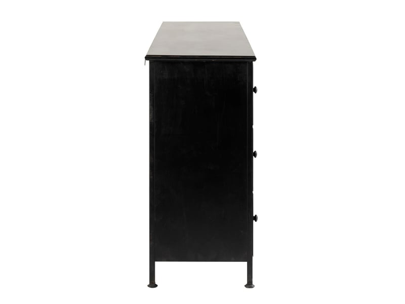  Meuble de rangement 9 tiroirs cade 175cm noir  - Conforama D