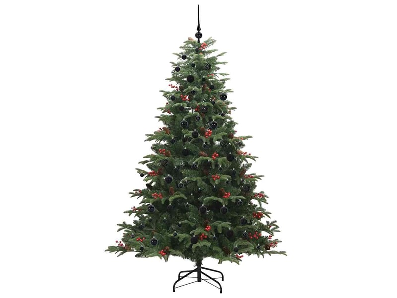  Sapin de noël, arbre de noël artificiel vert 210 cm pvc, métal et plastique cf61461  - Conforama D