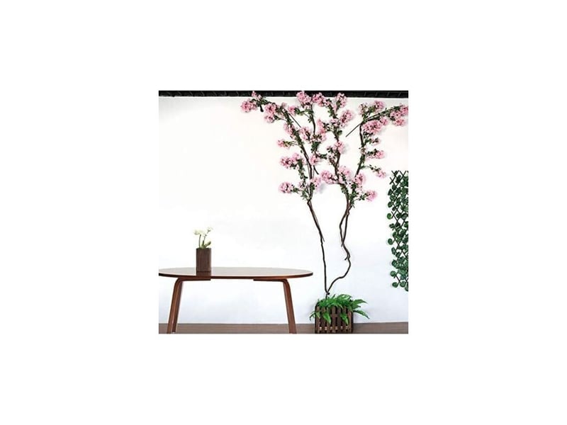  Sabir fleur artificielle cerisier 105 cm – branche en soie pour décoration murale – idéale pour mariages et événements festifs  - Conforama D