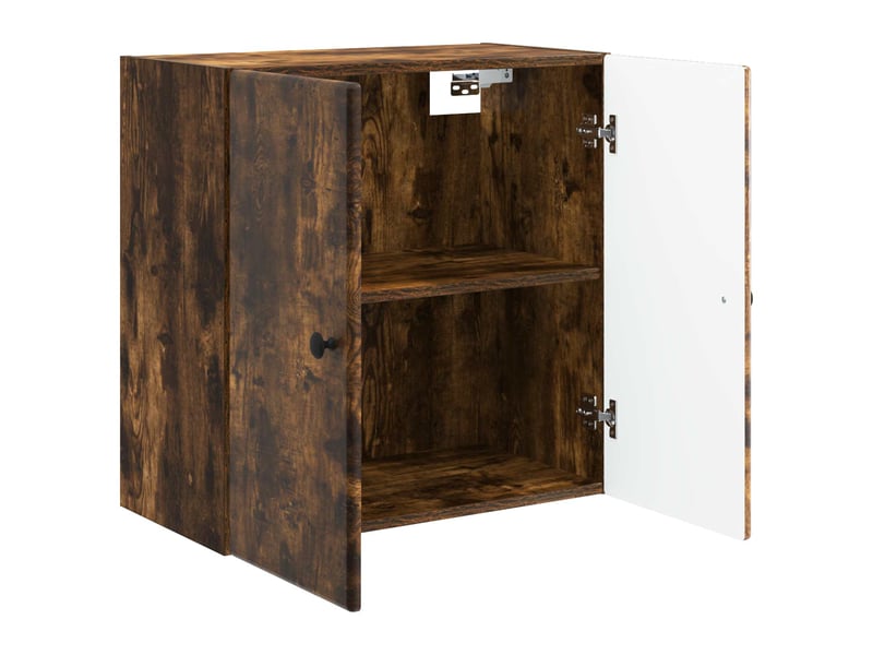  Armoire murale salon, meuble de rangement 59x31x60 cm bois d'ingénierie chêne fumé shl7098  - Conforama C