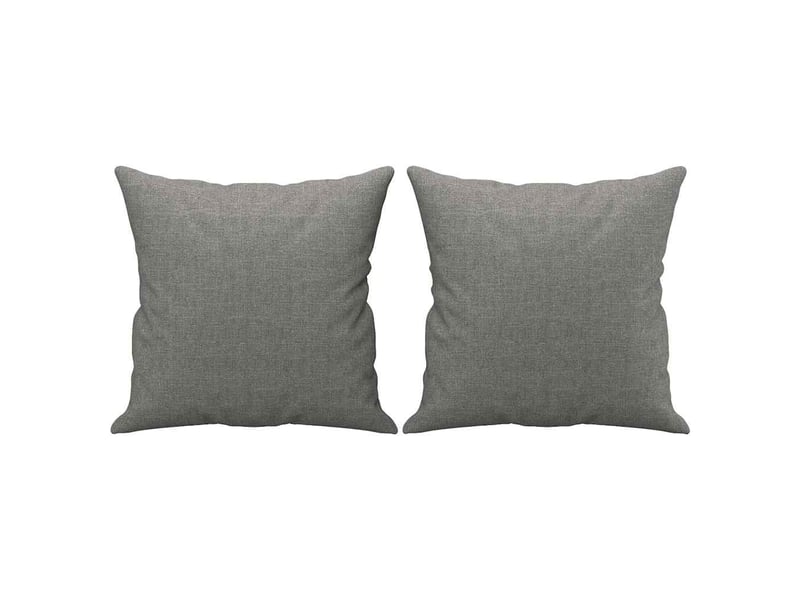  Lot de 2 coussins décoratifs gris foncé 40x40 cm tissu cf60868  - Conforama A
