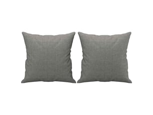 Lot de 2 coussins décoratifs gris foncé 40x40 cm tissu cf60868