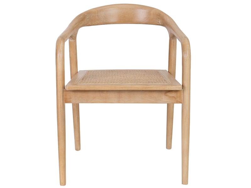  Chaise en bois et rotin marron 58 x 56 x 79 cm (h)  - Conforama B