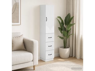 Armoire     <strong></strong> <strong></strong> coloris blanc largeur 33 cm