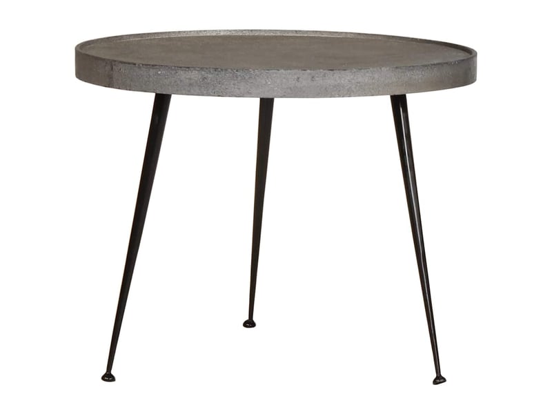  Table basse 2 pcs - table de salon - table à thé en bois composite argenté  - Conforama C