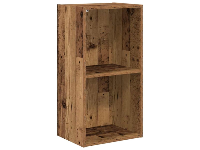  Bibliothèque, meuble de rangement salon vieux bois 40x30x77 cm bois d'ingénierie  - Conforama A