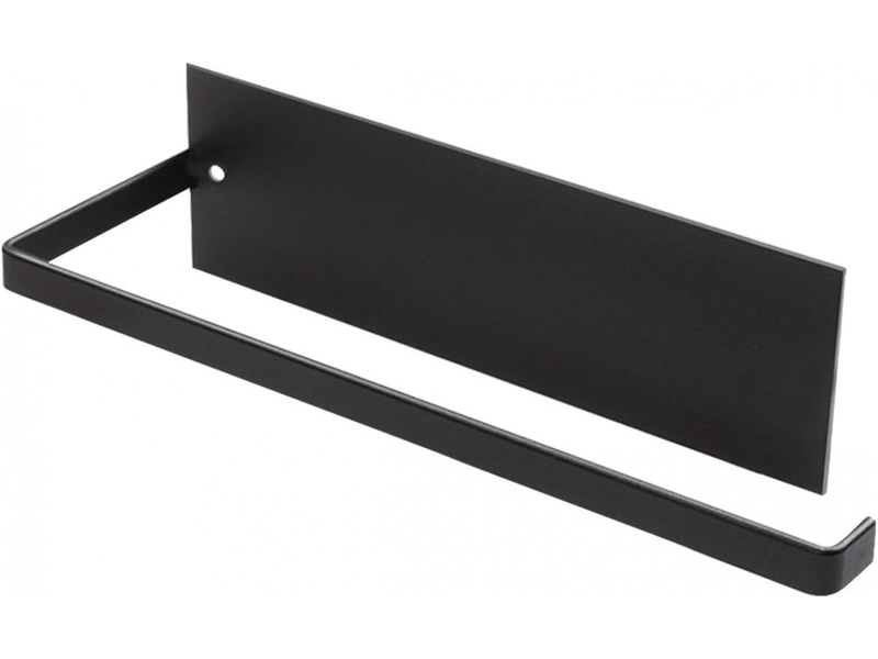  Noir-porte essuie-tout, porte-papier cuisine mural, supports pour papier essuie tout sans perçage, porte-rouleau cuisine en métal  - Conforama A