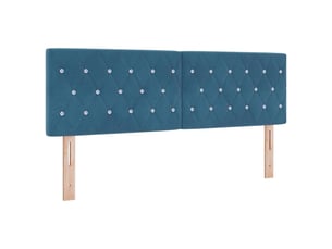 Tete de lit A poser largeur 144 cm bleu