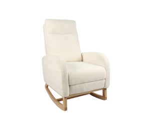 Fauteuil relax manuel  MODFU Tissu bouclette blanc