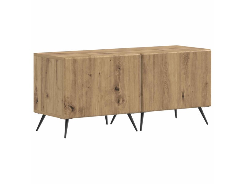  Meuble tv - banc tv - meuble de rangement led breda 3 pcs chêne artisanal bois d'ingénierie  - Conforama D