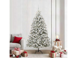 Sapin de noël, arbre de noël artificiel 210 cm 300 led blanc chaud shl2564