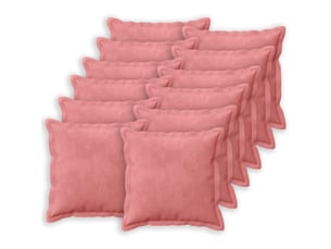 Lot de 12 coussins avec oreiller, coussins décoratifs houten rose fløjl cf50998