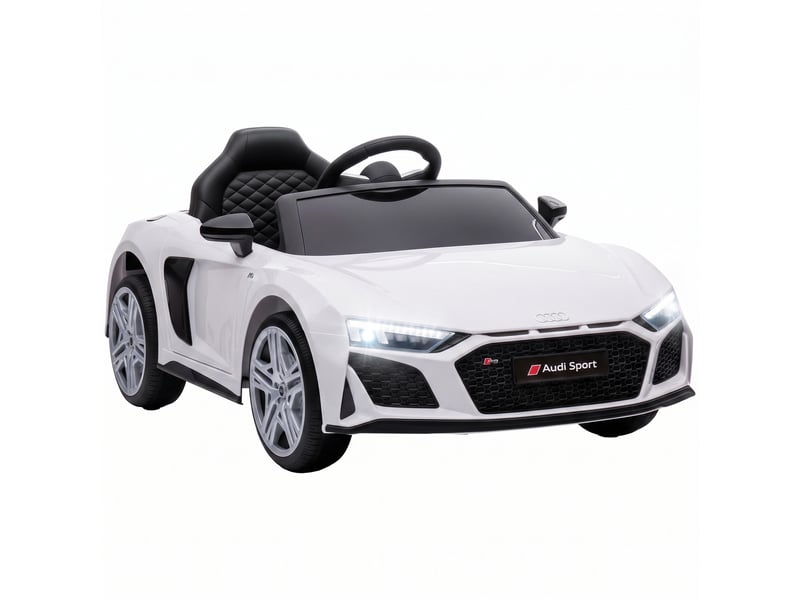 Audi r8 spyder voiture électrique pour enfants, lithium 12v, blanche - Conforama A
