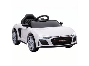 Audi r8 spyder voiture électrique pour enfants, lithium 12v, blanche