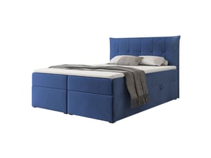 Lit coffre 180x200 cm IDOHOME CHESTER coloris bleu