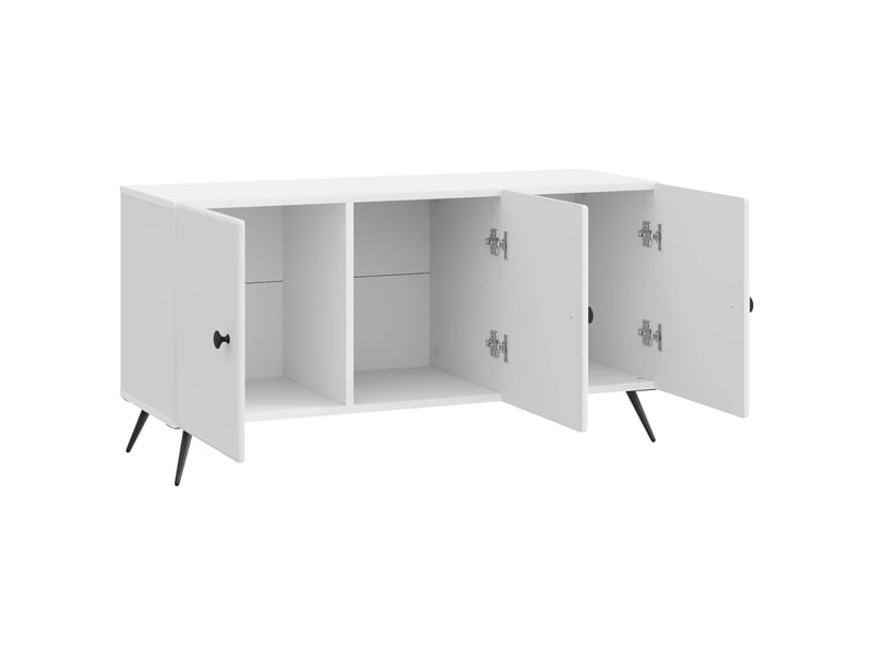  Meuble tv - banc tv - meuble de rangement blanc 99 x 34,5 x 50 cm bois d'ingénierie  - Conforama E