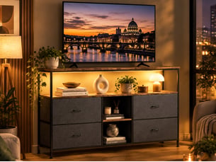 Meuble tv coloris noir 108 cm <strong></strong>  <strong></strong>