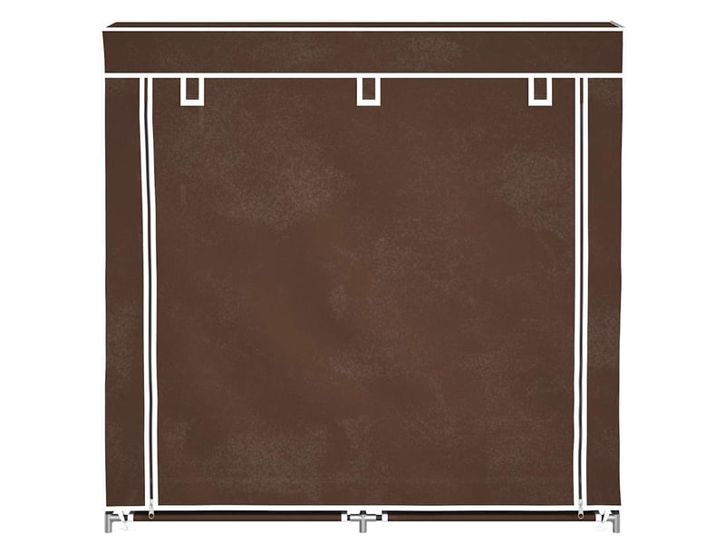  Meuble à chaussure | armoire à chaussures avec housse 115x28x110 cm tissu marron  - Conforama D