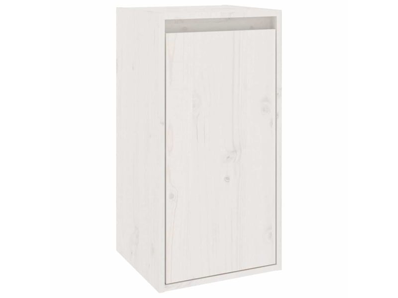  Lot de 6 meuble tv bas salon blanc bois massif de pin shl81269  - Conforama E