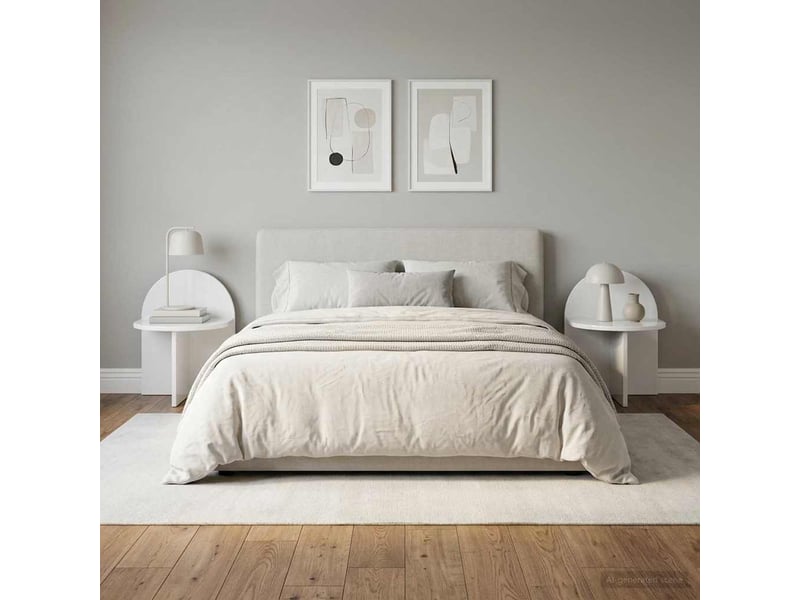 Table de chevet - cabinet de chevet - table de nuit 2 pc blanc brillant 40 x 35,5 x 45,5 cm - Conforama C