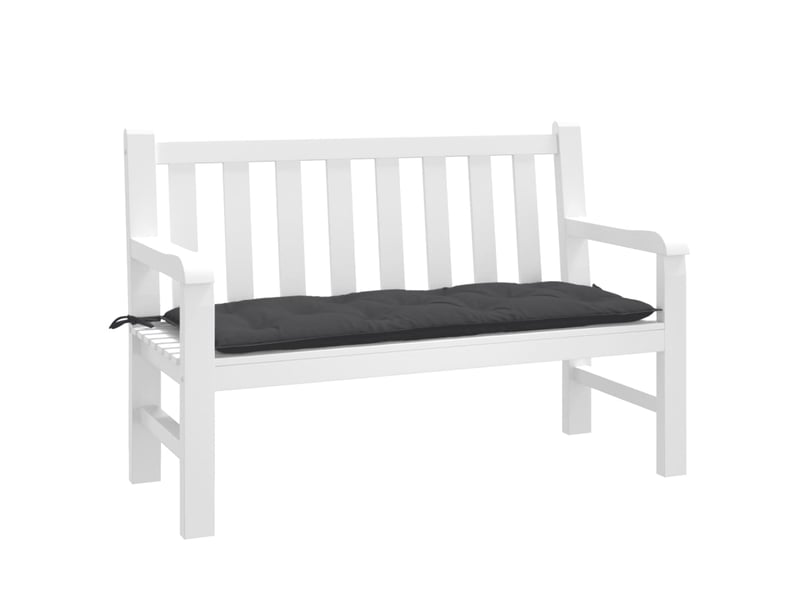  Coussin de banc de jardin, coussin d'assise anthracite mélangé 120x50x7 cm tissu cf52645  - Conforama B