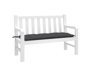 Coussin de banc de jardin, coussin d'assise anthracite mélangé 120x50x7 cm tissu cf52645